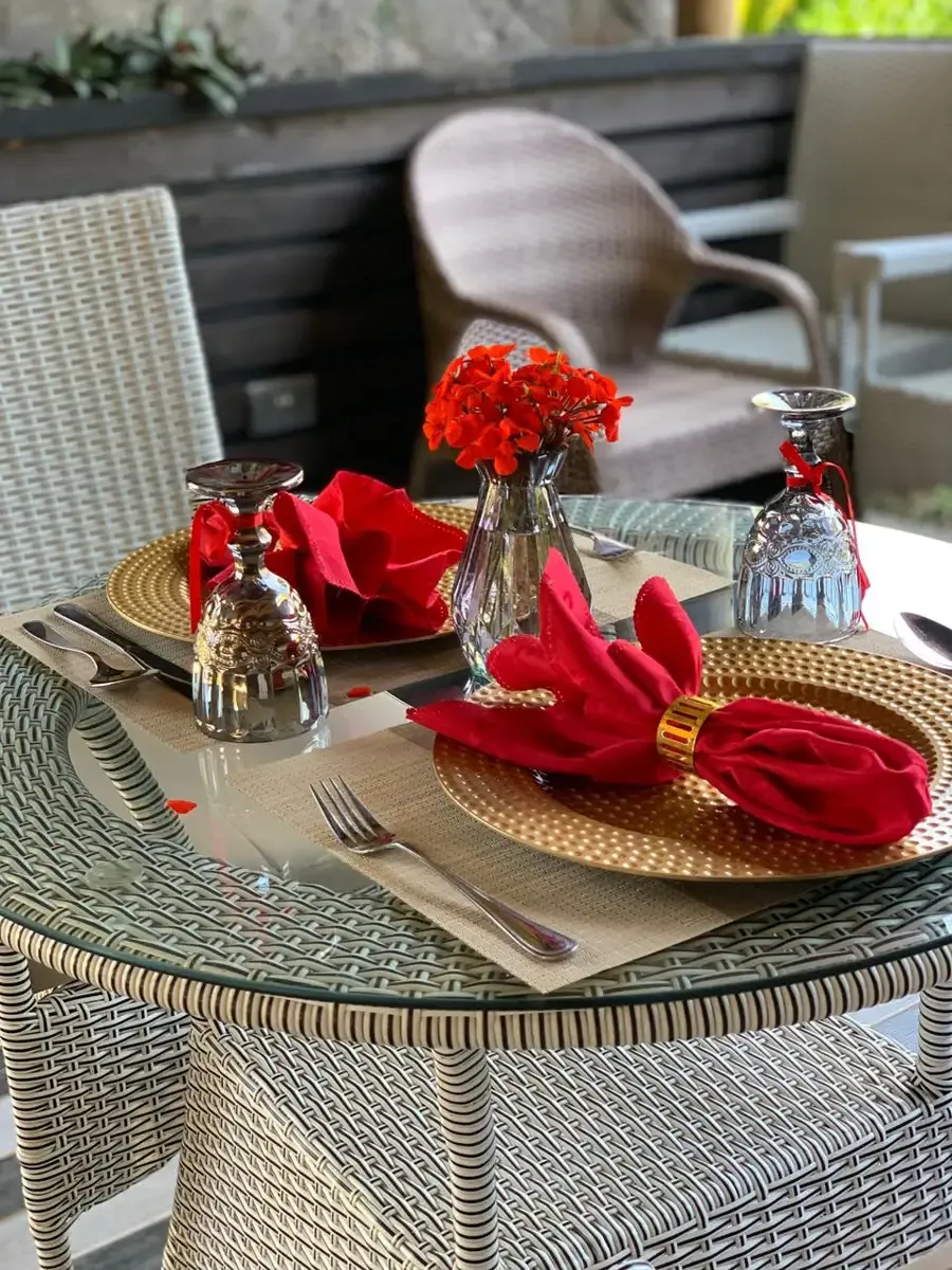 Baleria gazebo dining setup at Zamar Springs Gardens in Machakos dining space at Zamar Springs Gardens