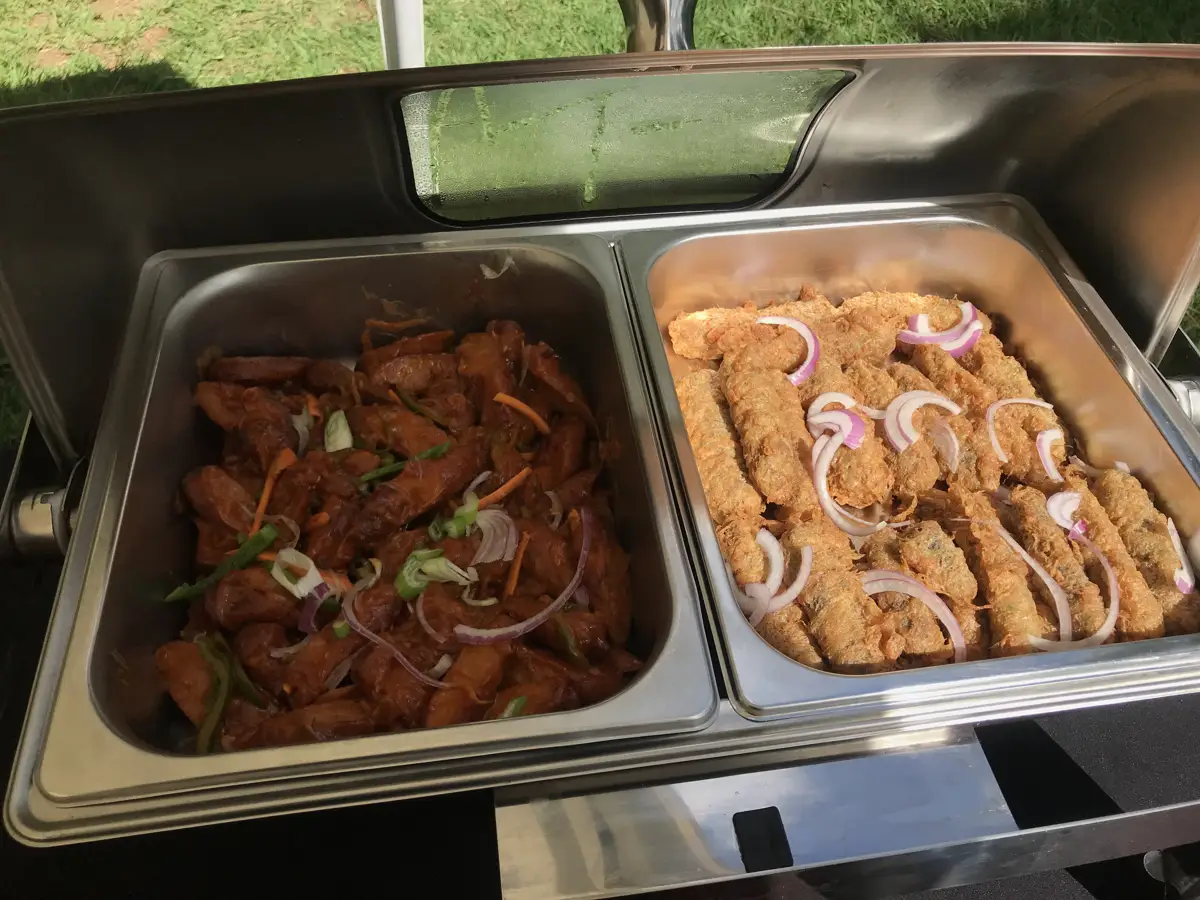 Signature plated meal served at Zamar Springs Gardens