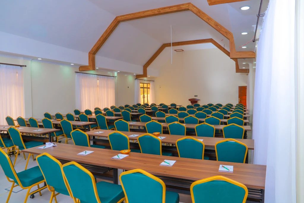 Modern meeting room at Zamar Springs Gardens near Athi River, suitable for trainings, workshops, and corporate meetings