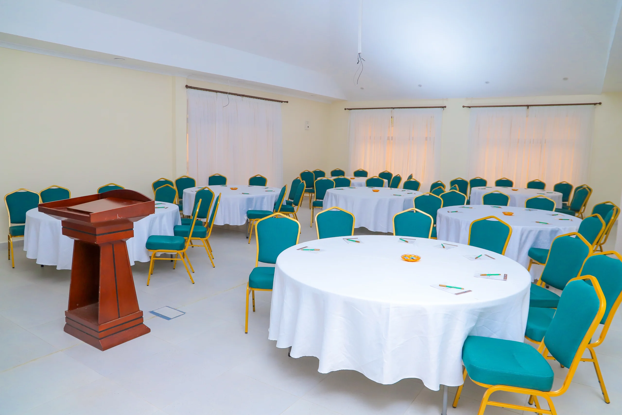 Large conference hall interior near Nairobi